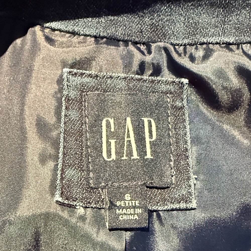 GAP Women's Dark Blue Denim Blazer - Picture 3 of 4